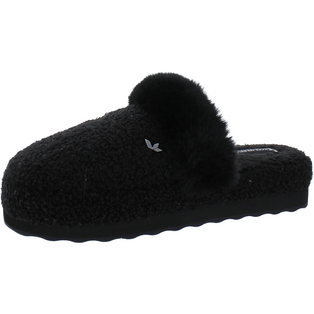 Женские шлепанцы на плоской подошве с искусственным мехом персикового цвета Koolaburra BHFO 8014