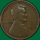 1914 Lincoln Wheat Cent Very Fine VF Coin #40936