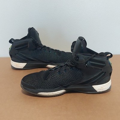 Adidas D Rose 6 Boost 'Blackout Reflective' Mens AQ7710 Black White SIZE 11