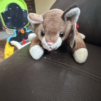 Ty Beanie Babies Pounce Cat Plush 1997 Retired Age 3+ 4-7 Years