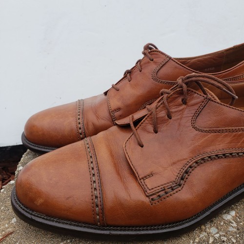 Cable & CO 4209 Brown Leather Lace Up Dress Shoes Made in Italy Vero Cuoio 11,5D - Picture 8 of 23