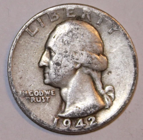 1942-D Washington Quarter - Fine - #0522EA