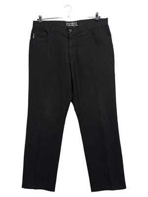 ALBERTO Herren Anzughose Schwarz Business Hose Gr. W38/L33 54