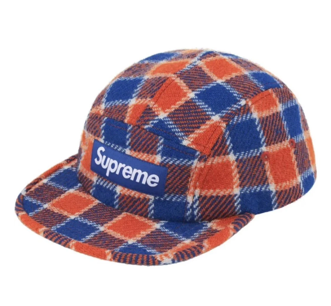 Supreme Plaid Camp Cap for sale - eBay