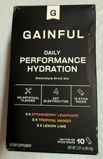 Gainful Performance Hydration Electrolyte Drink Mix 10Sticks Exp1/26