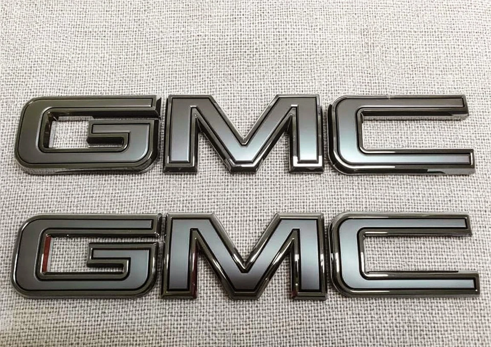 NEW Front & Rear Emblem Black kit For 2019 - 2026 GMC Sierra 1500 2500HD 3500HD - Image 3 of 3