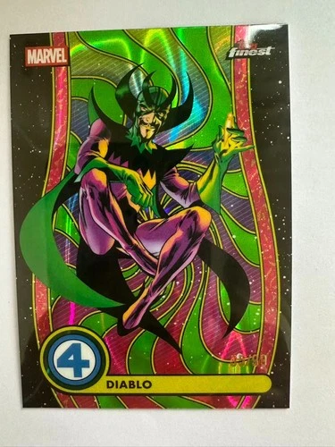 2026 Topps Marvel Finest The Fantastic Four Diablo BL-024 Black 35/99