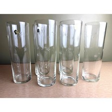 ✨6 Vintage Star Dust Atomic Star Tom Collins Glasses Mid Century Modern Barware 