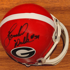 Herschel Walker autographed signed Georgia Bulldogs Riddell mini helmet PSA/DNA