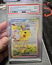 Pokémon PSA 9 Pikachu ex Sv08 Surging Sparks 238/191 SIR Full Art Holo EN on eBay