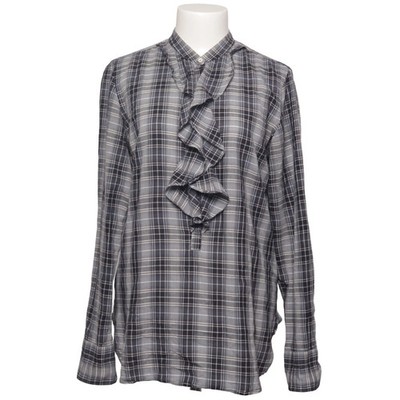 Caliban Rue De Mathieu Edition, Bluse, Größe: 38, Blau/Grau/Weiß, Karo #0Jp