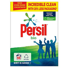 Persil Bio Laundry Washing Powder Family Pack 1x 60 Washes 3kg