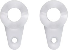 2 Pack of 240457701 Refrigerator Door Bottom Closer Plate Closing Cam, White