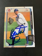 Benton Moss Signed 2015 Bowman Draft #35 Card Tampa Bay Rays Autograph COA