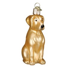 Handcrafted Yellow Labrador Christmas Ornament 375 x 175 Dog Lover Gift