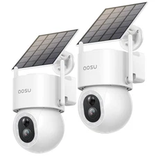 Solar Security Cameras Wireless Outdoor - 3K 5MP Home Security Camera, 360° P...