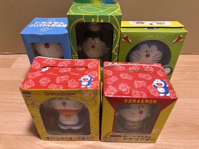 Doraemon Set Talking Doraemon Crystal Piggy Bank Face Lamp Figure Collectible