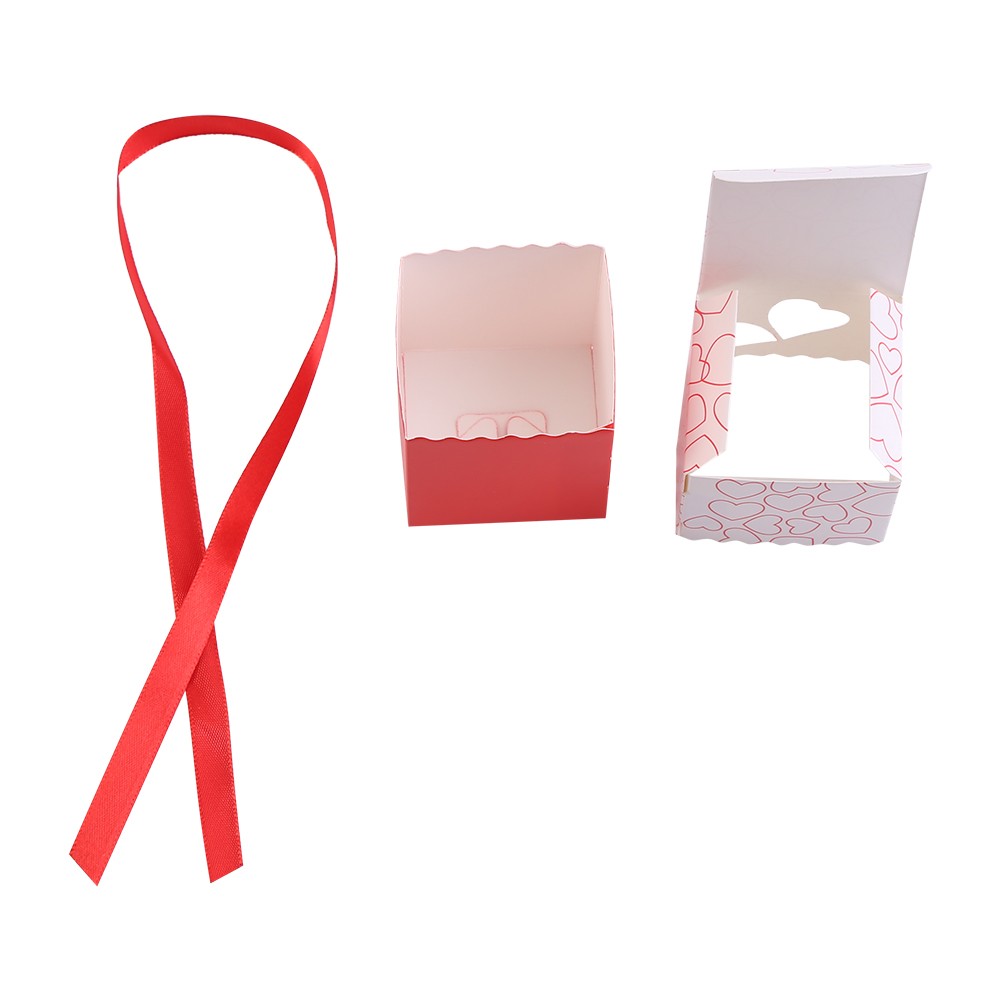 50Pcs Square Shape Wedding Birthday Party Favor Chocolate Candy Gift Boxes With