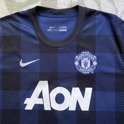 Manchester United Auswärtstrikot 2013/2014 | Authentic Nike UK XL | Top Print - Bild 2 von 21