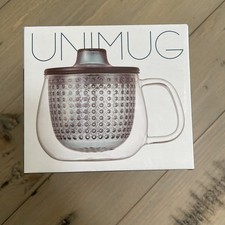 KINTO Unitea Unimug Tea Infuser Heat Resistant Glass + Green Strainer NEW