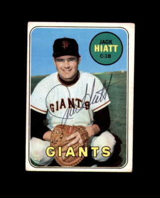 Jack Hiatt Signed 1969 Topps San Francisco Giants Autograph