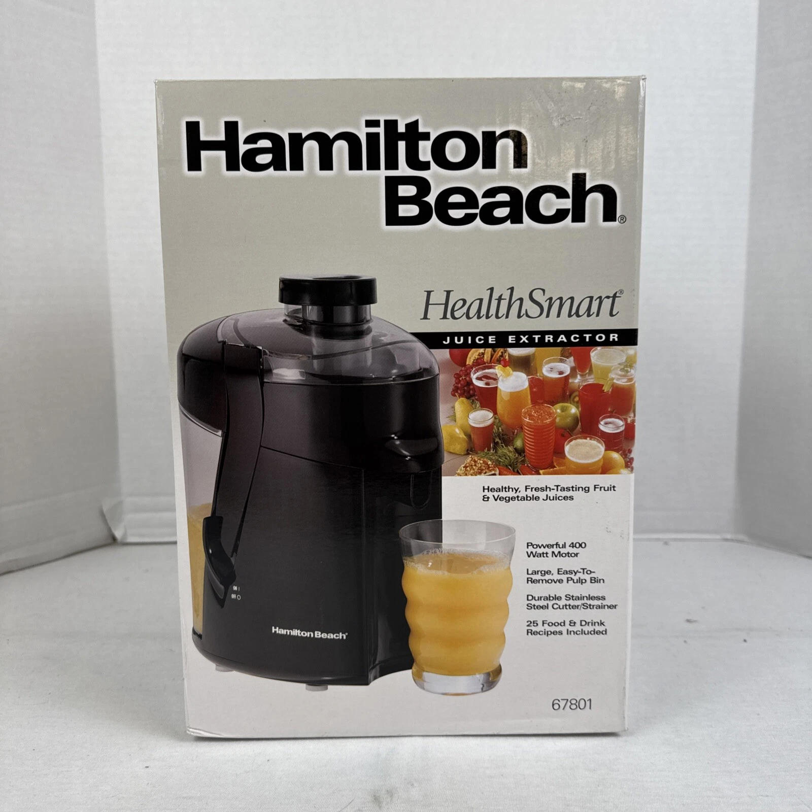 Hamilton Beach Health Smart Juice Extractor 67801 NEW