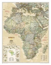 National Geographic Africa Wall Map - Executive - Laminated (24 x 30.75 in) (Na