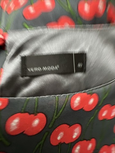 Vero Moda Ladies Dress UK 10 Cherry Party Evening Cocktail Special Occasion - Picture 14 of 15
