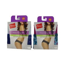 Hanes  Women's Signature Smoothing Microfiber Bikini Cheeky Underwear; 4-Pack