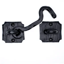 6" Eye Hook Latch Lock For Door, Gates & Furniture Iron Forged