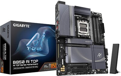 GIGABYTE B850 AI TOP AMD AM5 LGA 1718 Motherboard ATX DDR5 3X M.2 PCIe 5.0