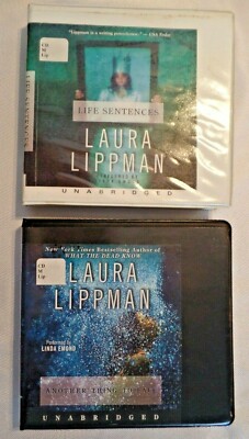 2 Audio book CDs Laura Lippman Life Sentences Another Thing To Fall Preowned