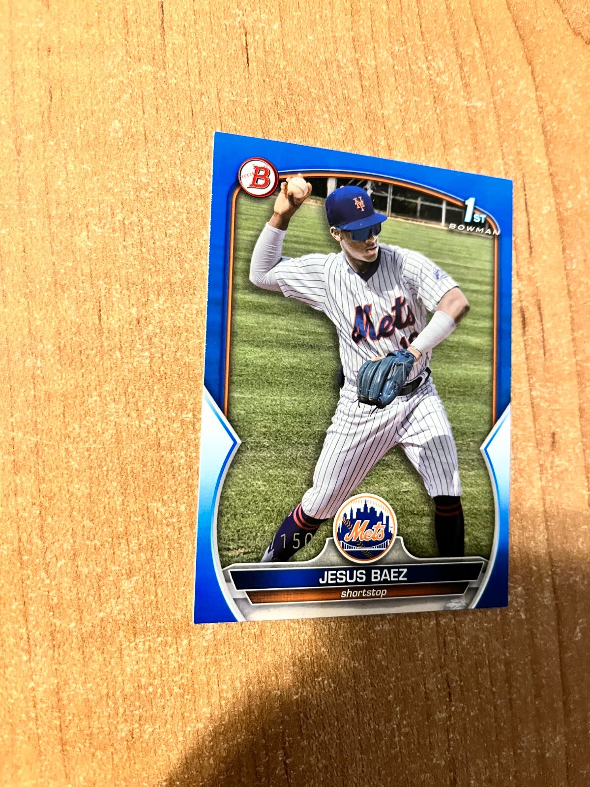 2023 Bowman Jesus Baez BP12 Blue Parallel 'd /150 METS eBay