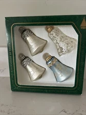 Vintage Assorted Lot Of Gorgeous Christmas By Krebs Sparkly Glass Bell Ornaments