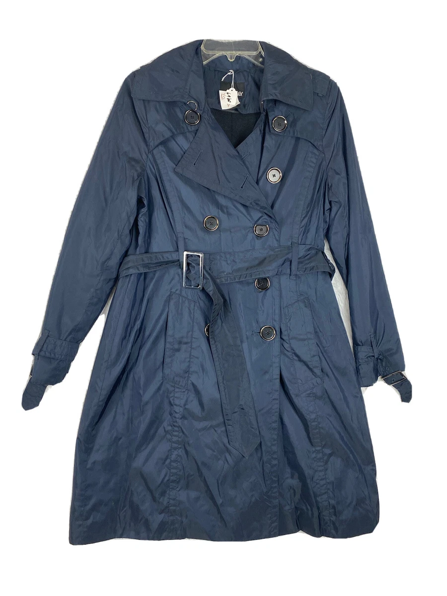 Petite trench coat black top