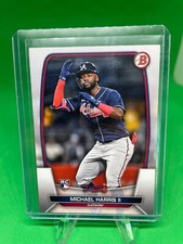 Michael Harris II RC 2023 Bowman Baseball ROOKIE BASE CARD #76 ATLANTA BRAVES