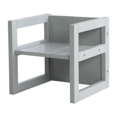 Roba Kids Sitzhocker Landhausstil Wendehocker 3 Sitzhöhen - grau TOP