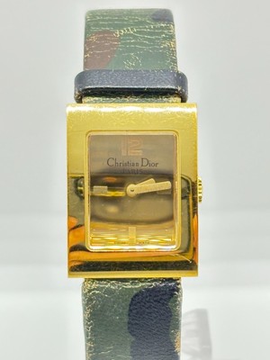Exc+5] Christian Dior D78-159 Malice Square Ladies Quartz  display picture 3