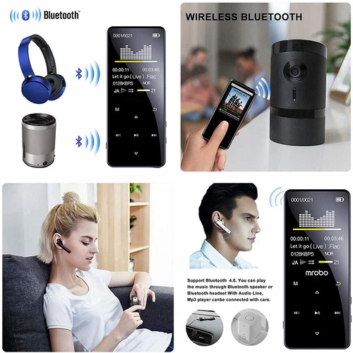 MP4/MP3 Player Support 128GB Bluetooth Lossless Music FM Radio Recorder Sport US - Picture 8 of 13