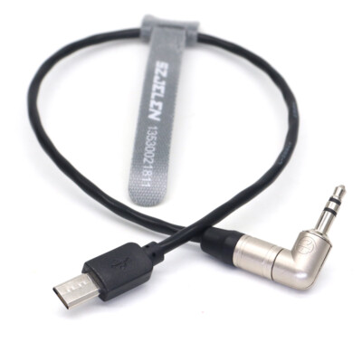 3.5 TRS to Micro-USB Tentacle Sync Timecode Cable for Sonys FX3 A7S3 A1 Camera