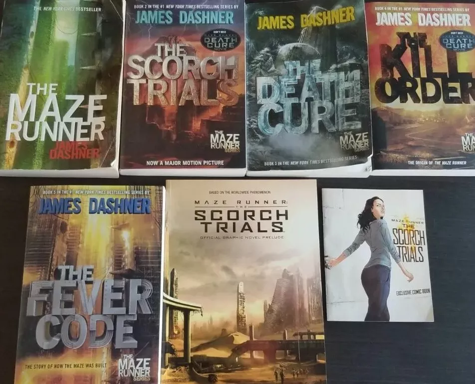 Kill Order, Maze Runner, Scorch Trials, Death Cure by James Dashner 4 PB  Books