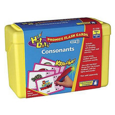 Educational Insights Hot Dots Flash Cards Phonics Consonants Learning