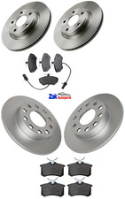 PER AUDI A4 1.9 TDI B6 (2001-2004) SET 2 DISCHI E PASTIGLIE FRENO ANTERIORI E 2 POSTERIORI *NUOVI*