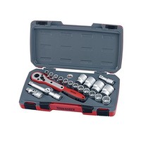 Teng T1221 1/2-inch Metric Socket Set Drive (21 Pieces) Teng T1221 1/2-inch Metric Socket Set Drive (21 Pieces)