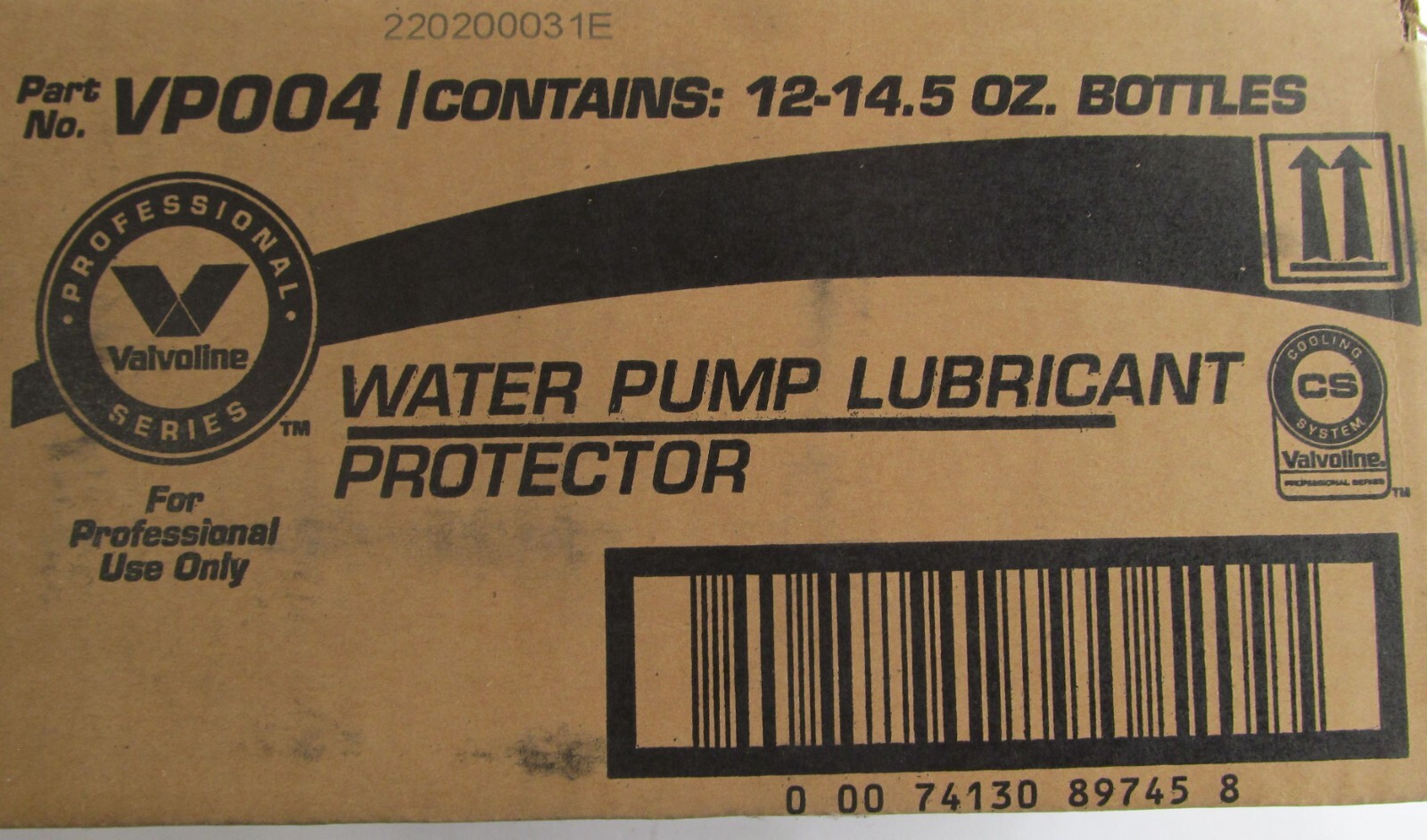 CASE OF 12 VALVOLINE VP004 WATER PUMP LUBRICANT/ PROTECTOR ANTIFREEZE