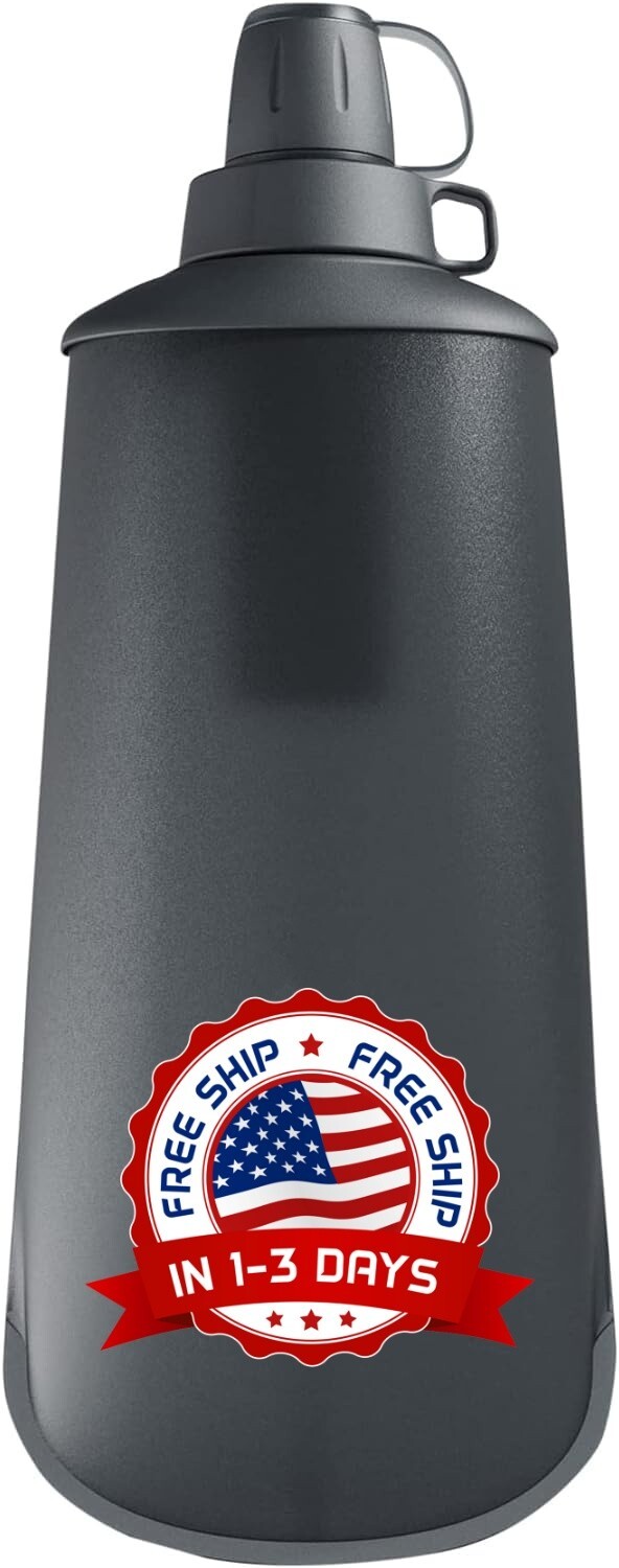 Filtro de agua 1L, ultracompacto y versátil, gris oscuro Durabilidad extrema US