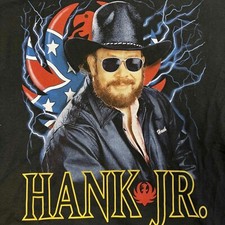 Vintage 90S Hank Williams Jr Country Music Tour Band T-Shirt Gift Fans