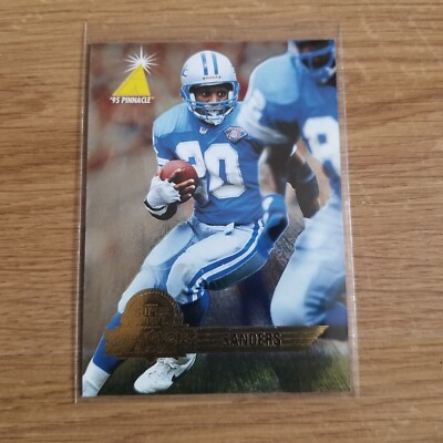 1995 Pinnacle NFL Quarterback Club''SuperBowl Card Show''Barry Sanders Gold Stamp