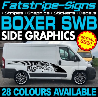 passend für Peugeot Boxer SWB L1 Grafik Aufkleber Streifen Decals Campervan Wohnmobil