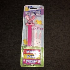 PEZ Happy Easter Bunny Rabbit Dispenser & Candy Sealed Package - NEW